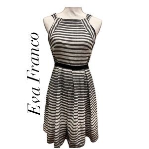 Anthropologie Eva Franco striped keyhole dress